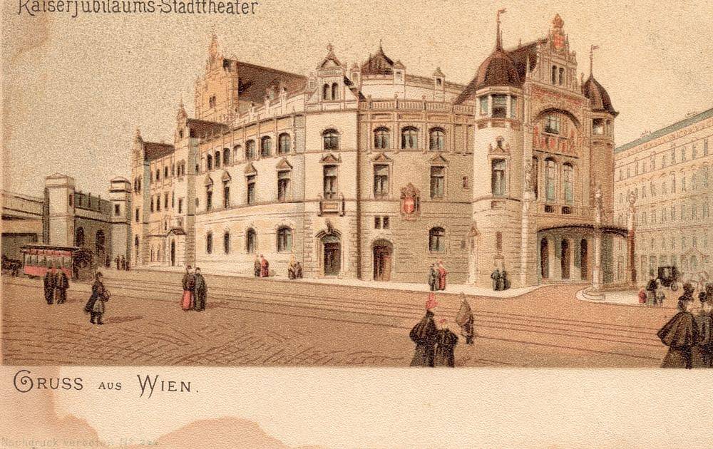 Ansichtskarte des Kaiserjubiläums-Stadttheaters