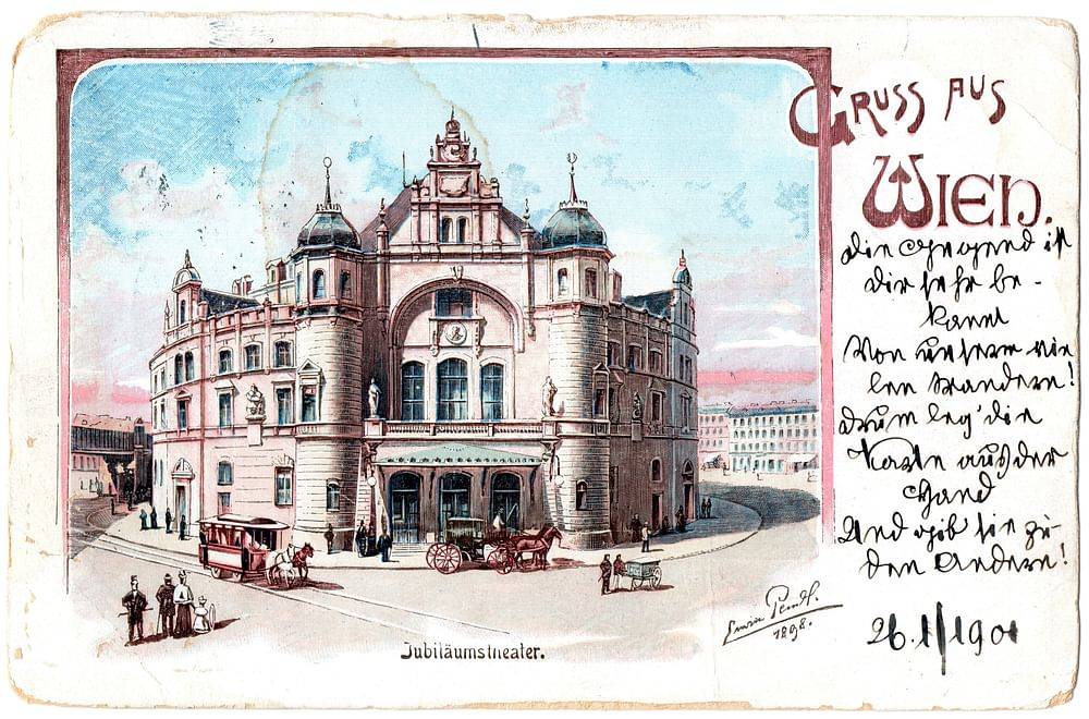 Ansichtskarte des Kaiserjubiläums-Stadttheaters