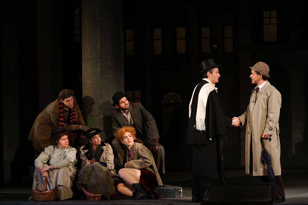 Paula Nocker (Eliza Doolittle), Manuel Rubey (Oberst Pickering), Markus Meyer (Prof. Henry Higgins), Ensemble