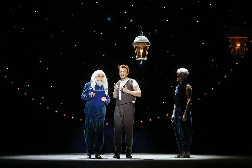 Robert Meyer (Sternwart/Dr. Seldon), Daniel Schmutzhard (Billy Bigelow), Oliver Liebl (Himmlischer Freund)