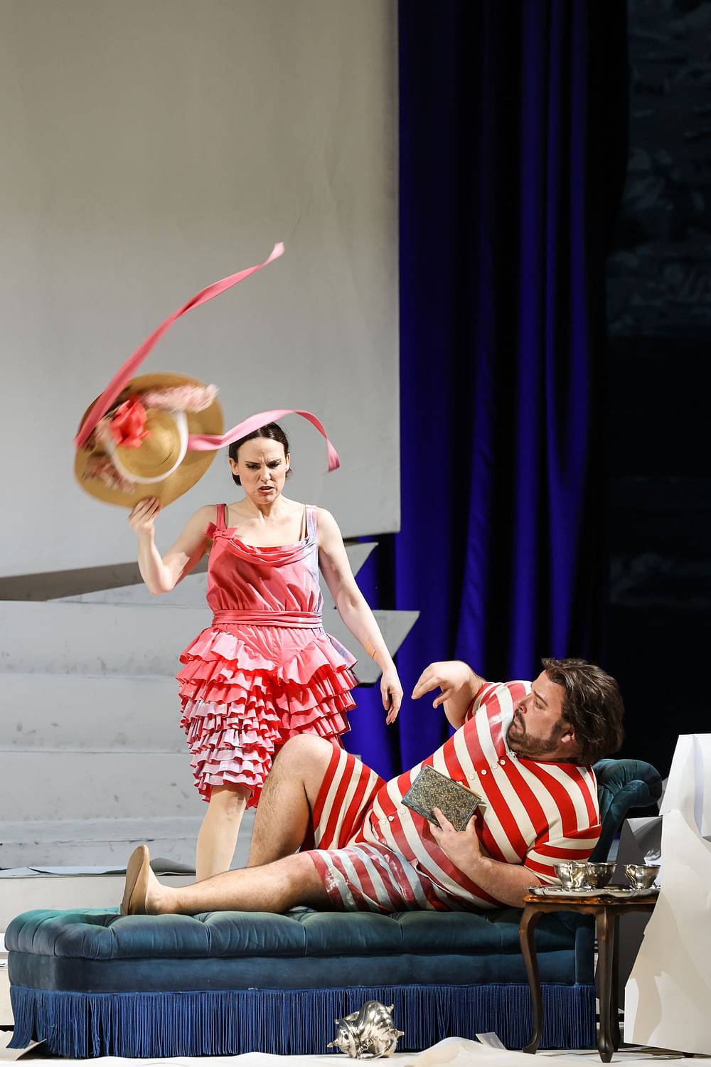 Rebecca Nelsen (Lisette), Timothy Fallon (Prunier)