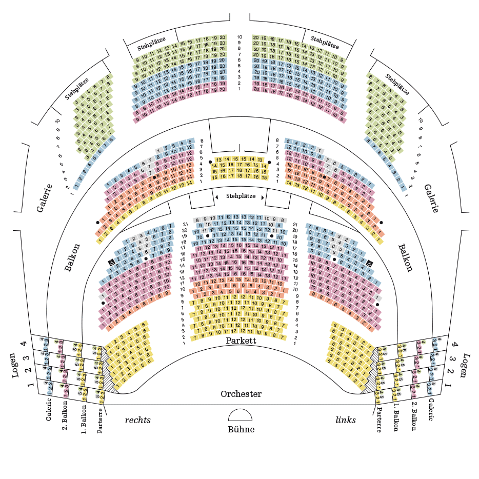 Saalplan Preise Volksoper Wien