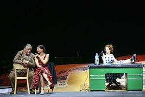 Gerhard Ernst (Baboleno Nasoni), Julia Koci (Carlotta), Johanna Arrouas (Sora) © Barbara Pálffy/Volksoper Wien