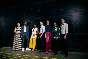 First generation of the Vienna Volksoper Opera Studio: Kamila Dutkowska, Aaron-Casey Gould, Jaye Simmons, Stanislaw Napierala, Maria Hegele, Jasmin White, Rafael Salas Chía