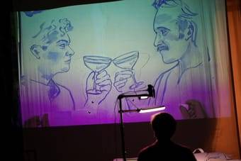 Projektion aus der Operette Der Zarewitsch