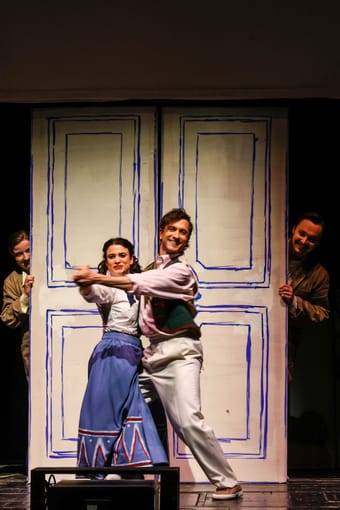 Hedwig Ritter (Sonja / Kautschukoff), Juliette Khalil (Mascha), Martin Enenkel (Iwan), David Kerber (Der Zarewitsch)