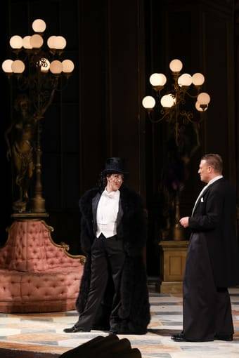Johanna Arrouas (Rosalinde), Daniel Schmutzhard (Gabriel von Eisenstein)