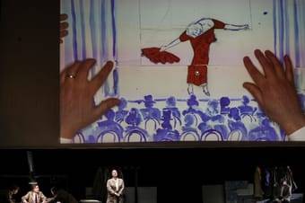 Martin Enenkel (Iwan), Steef de Jong (Regie, Bearbeitung, Bühne und Kostüme), Juliette Khalil (Mascha), David Kerber (Der Zarewitsch), Hedwig Ritter (Sonja / Kautschukoff)