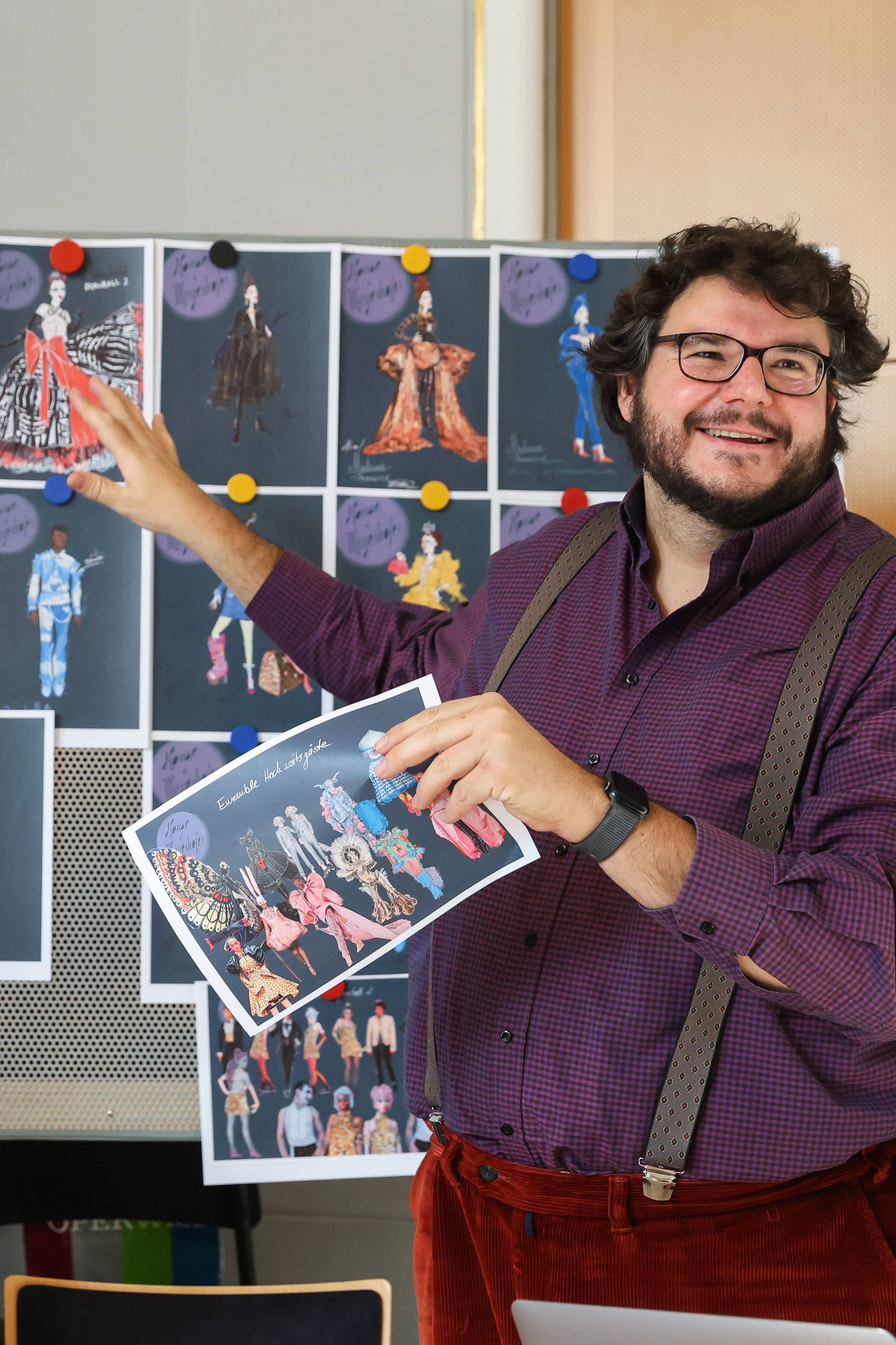 Axel Ranisch (Regie & Libretto) beim Konzeptionsgespräch