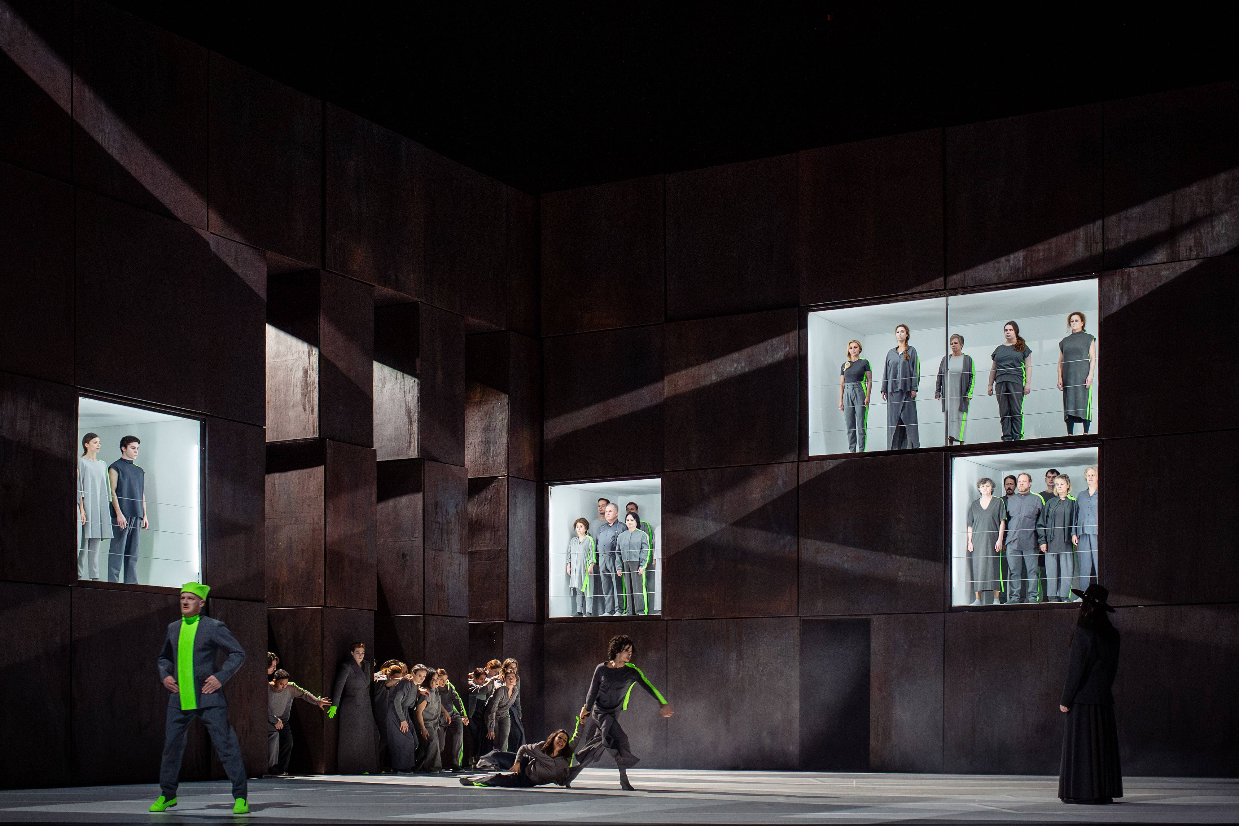 Daniel Schmutzhard (Kaiser Overall), Wallis Giunta (Der Trommler / Der Lautsprecher / Alt), Tessa Magda, Kevin Hena, Josef Wagner (Der Tod / Der Lautsprecher / Bass), Chor der Volksoper Wien