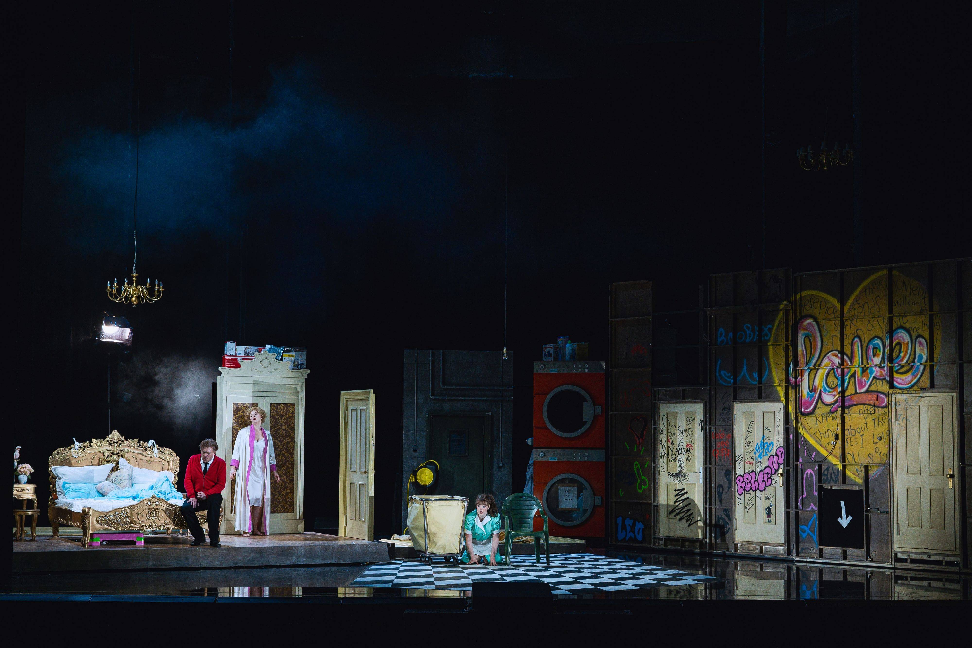 Daniel Schmutzhard (Il conte d´Almaviva), Matilda Sterby (La contessa d´Almaviva), Lauren Urquhart (Susanna)